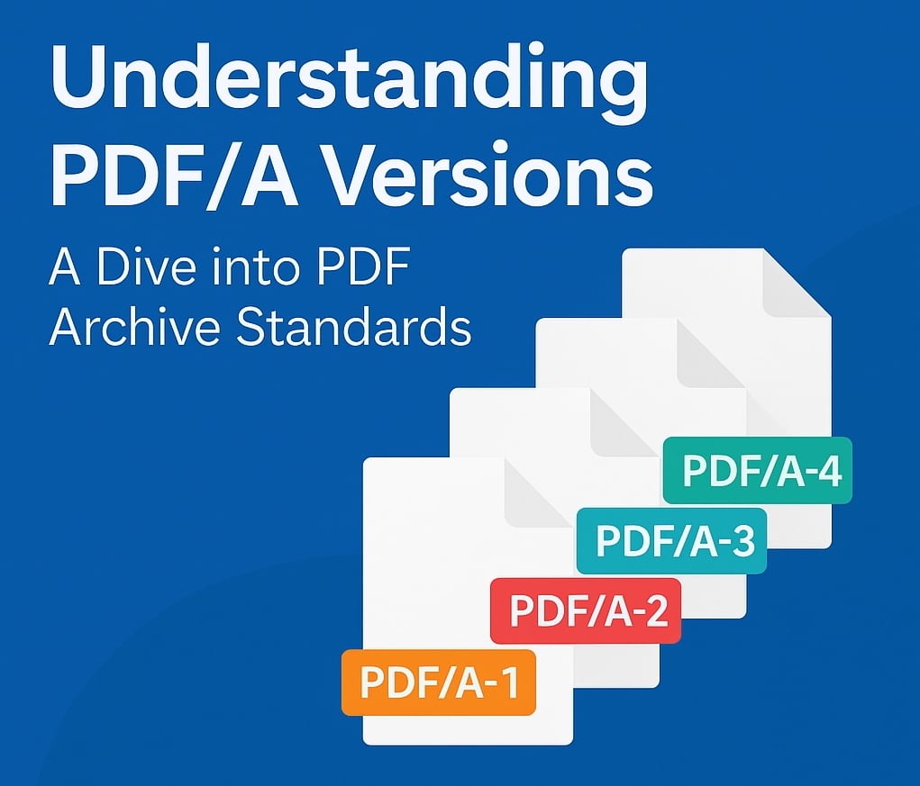Understanding PDF/A Versions: A Dive into PDF Archive Standards