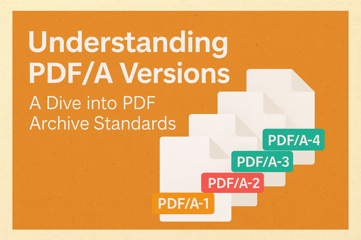 Understanding PDF/A Versions: A Dive into PDF Archive Standards