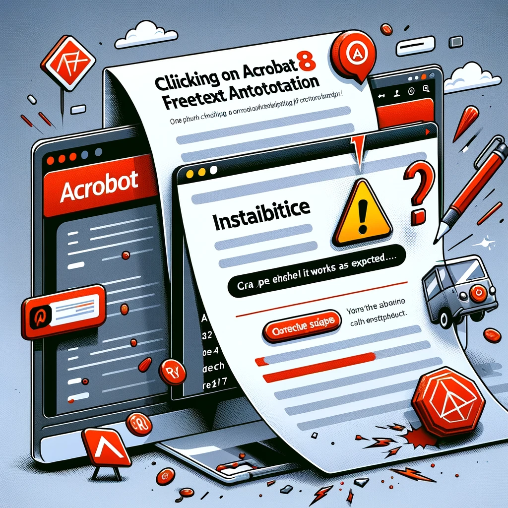 Acrobat 8 Crash FreeText Annotation